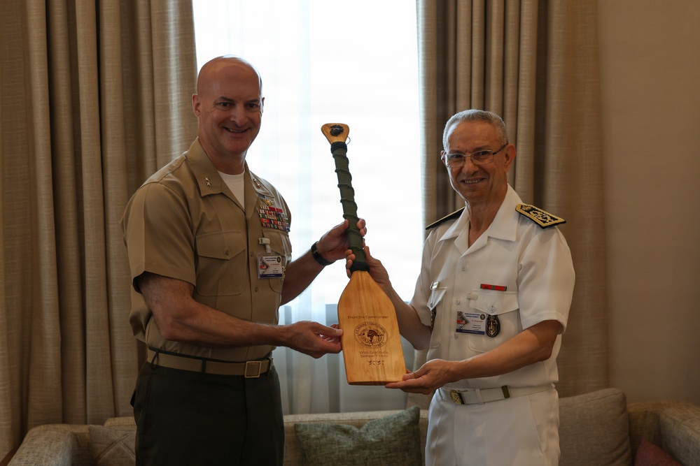 AMFS 2026 gift exchange between Royal Moroccan Navy, U.S. Marine Corps