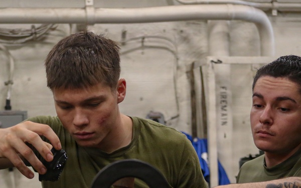 USS Portland Marines Conduct Routine Operations
