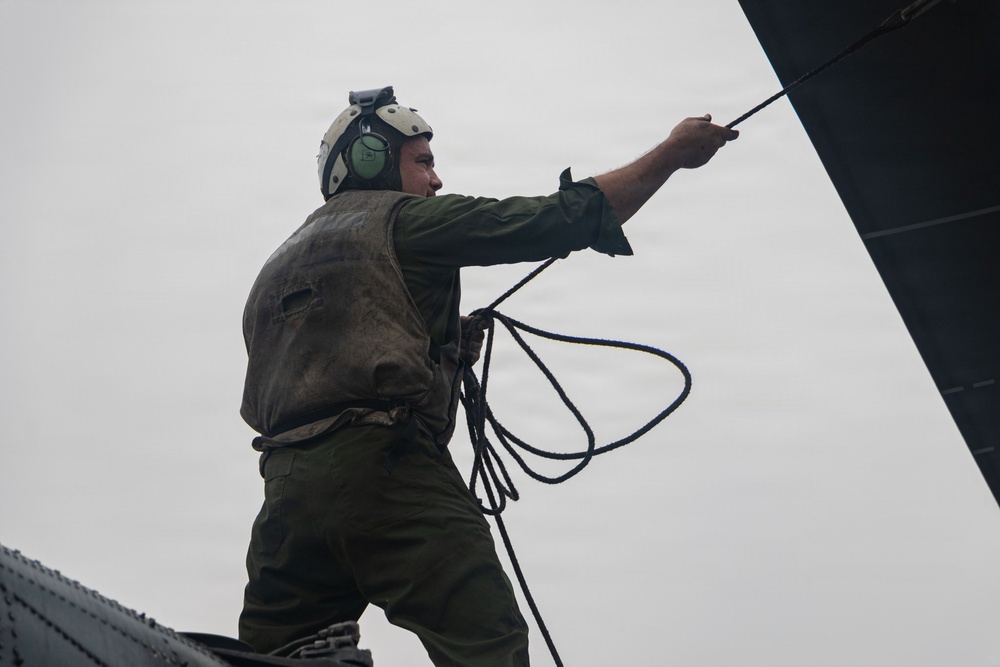 USS Portland Sailors and Marines Conduct Routine Operations