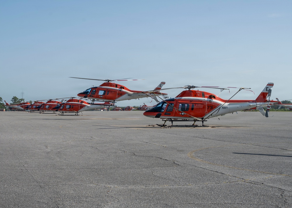 TH-73A Thrasher Lands on NAS Whiting Field Flightline