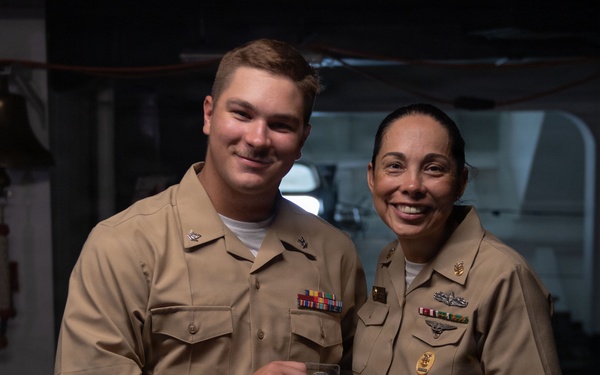 USS John C. Stennis (CVN 74) recognizes EM3 Slade Broussard