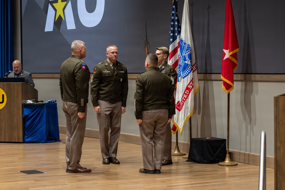 Army University welcomes CSM Derek Noyes during change of responsibility ceremony
