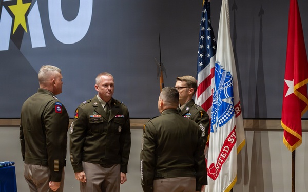 Army University welcomes CSM Derek Noyes during change of responsibility ceremony