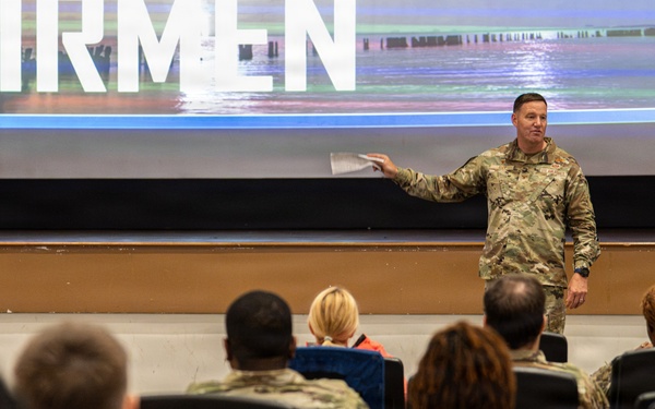 6 ARW commander holds first all-call