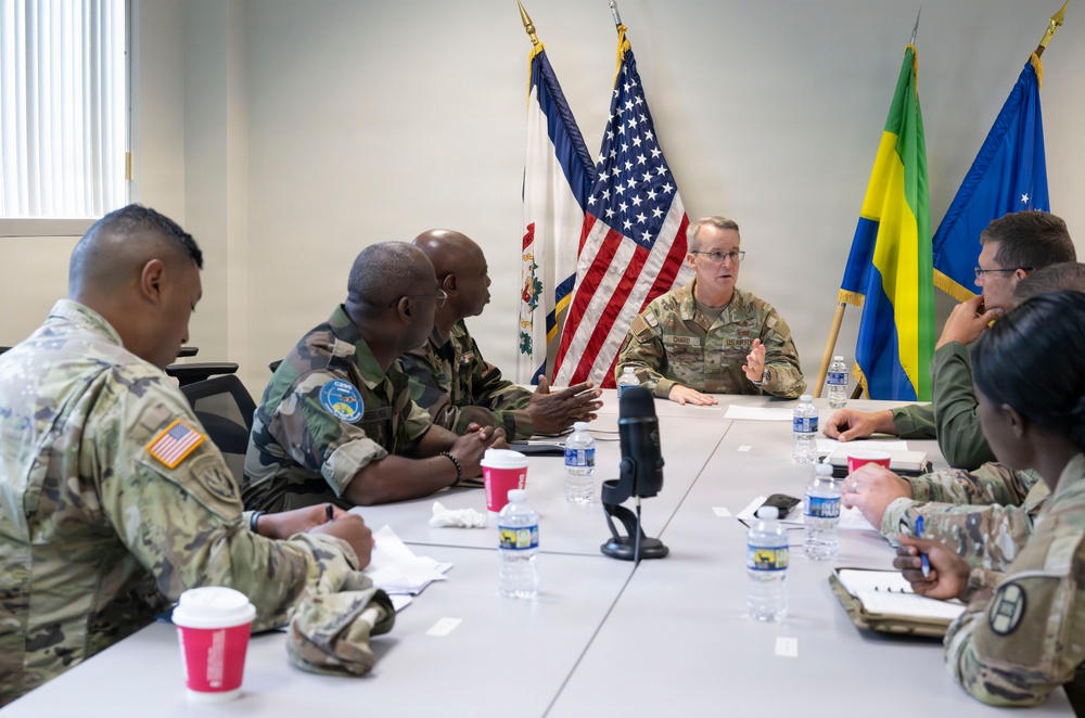 Gabon Delegation Visits Sentry Storm 26