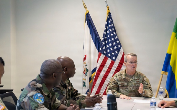 Gabon Delegation Visits Sentry Storm 26