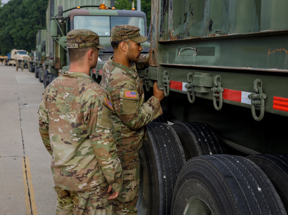 Inspecting Trucks
