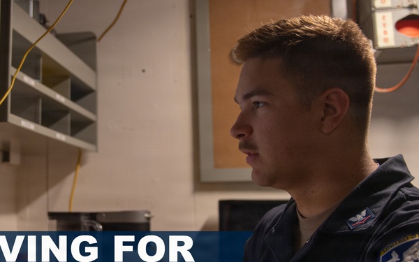USS John C. Stennis (CVN 74) recognizes ET3 Slade Broussard