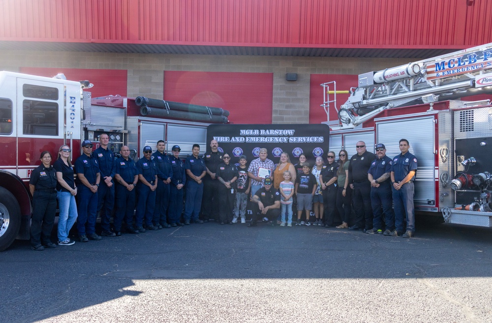MCLB Barstow Fire Award
