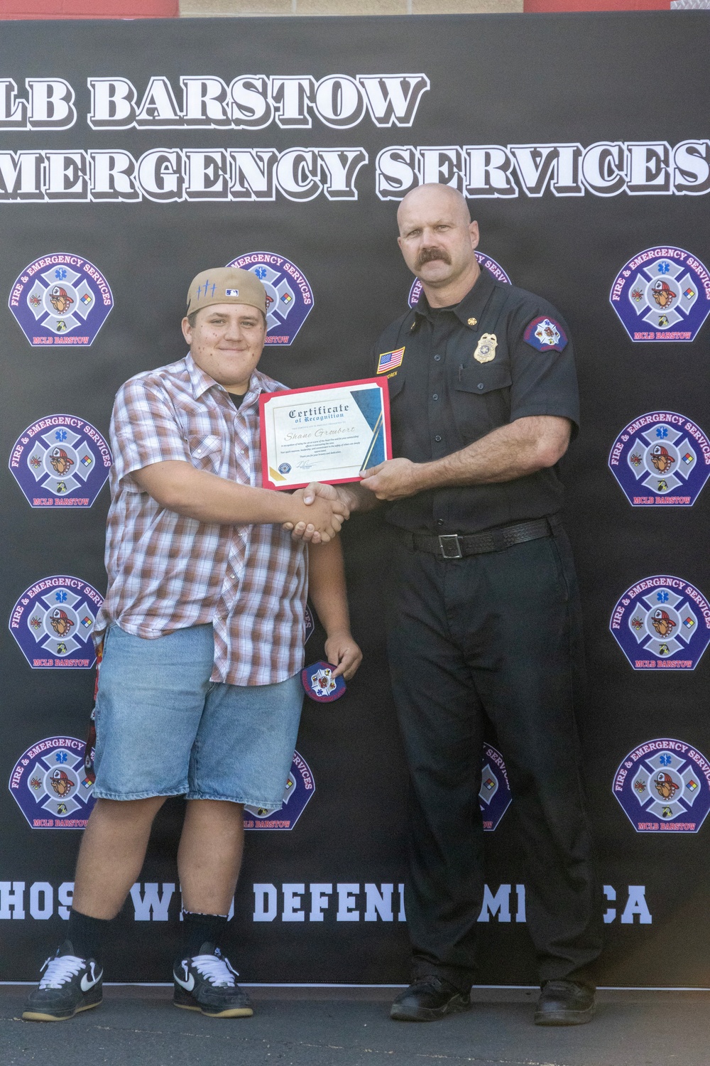 MCLB Barstow Fire Award