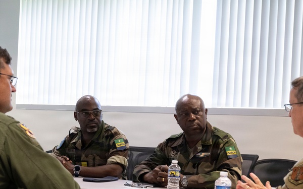 Gabon Delegation Visits Sentry Storm 26