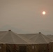 Smoke Haze Over Incident Command Post for Central Oregon Wildfires
