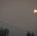 Smoke Haze Over Incident Command Post for Central Oregon Wildfires