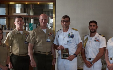U.S. Marine Corps and Italian San Marco Brigade Commanders meet to strengthen partnership at the African Maritime Forces Summit 2026