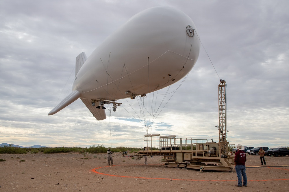 PSS-T Aerostat Ascends at Site Noria