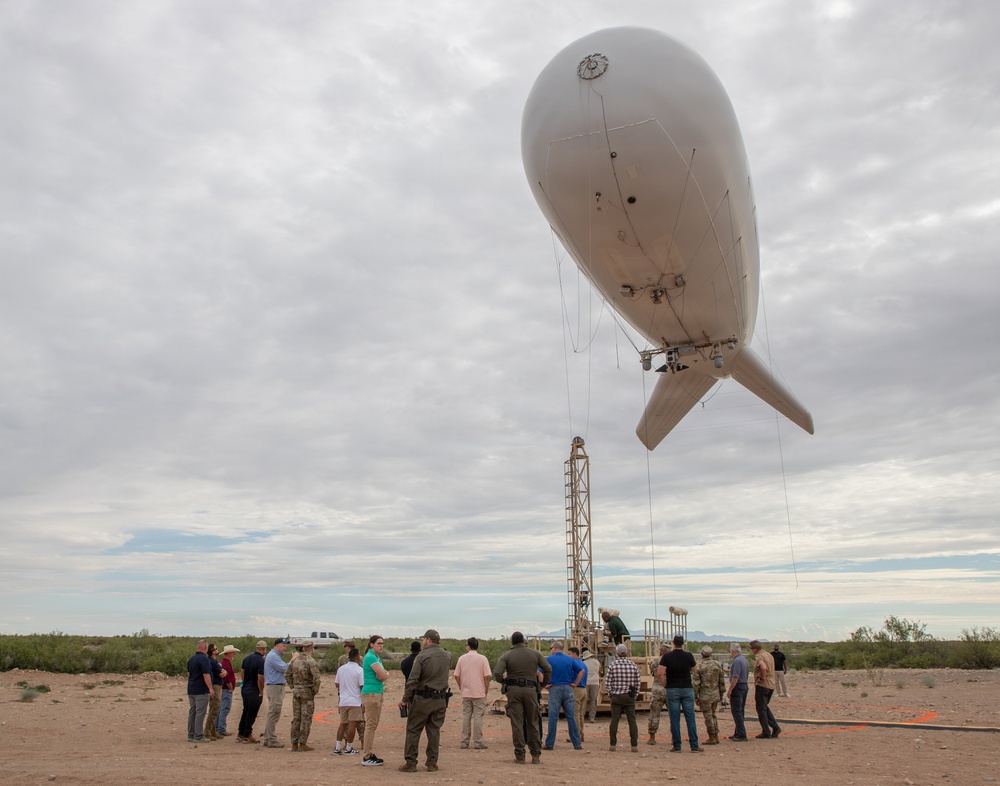 PSS-T Aerostat Ascends at Site Noria