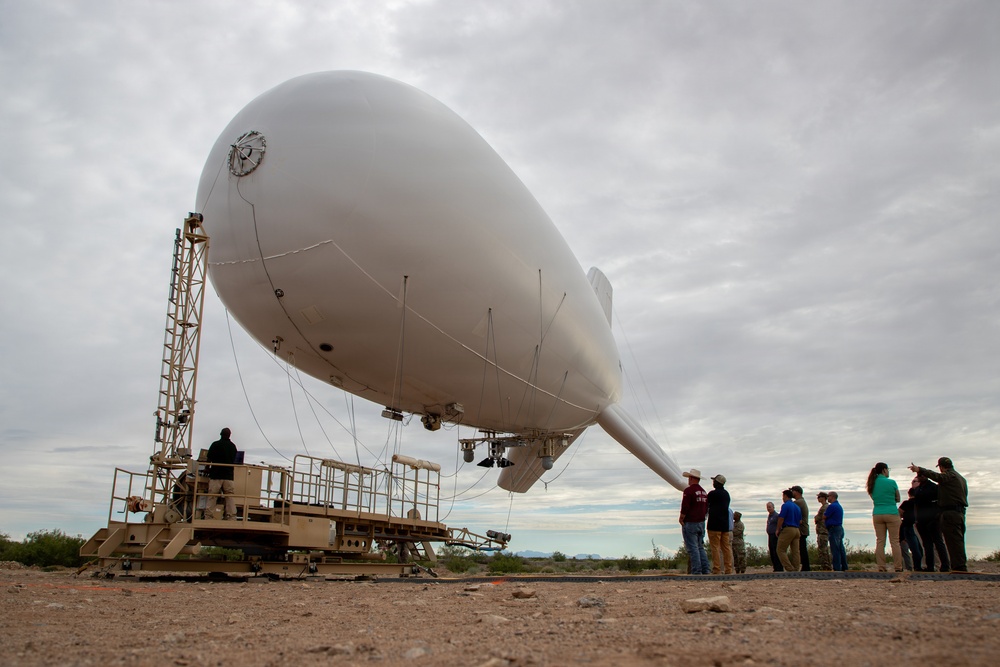 PSS-T Aerostat Ascends at Site Noria