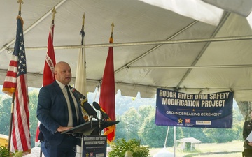 Groundbreaking ceremony for Rough River Dam Safety Modification project marks beginning of work on Phase 2