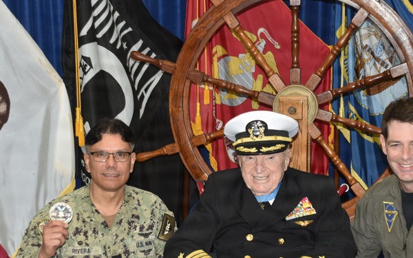 FRCSW welcomes one of naval aviation’s most distinguished heroes, retired CAPT Royce Williams