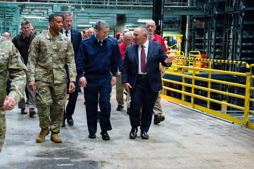 DLA Distribution hosts Chairman of the Joint Chiefs of Staff to highlight warfighter support, modernization efforts