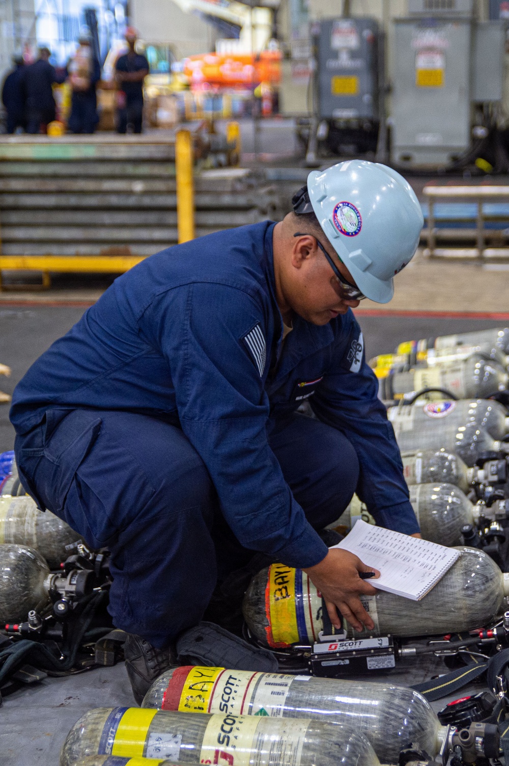 Ronald Reagan Sailors Conduct Maintenance
