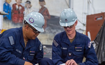 Ronald Reagan Sailors Conduct Maintenance