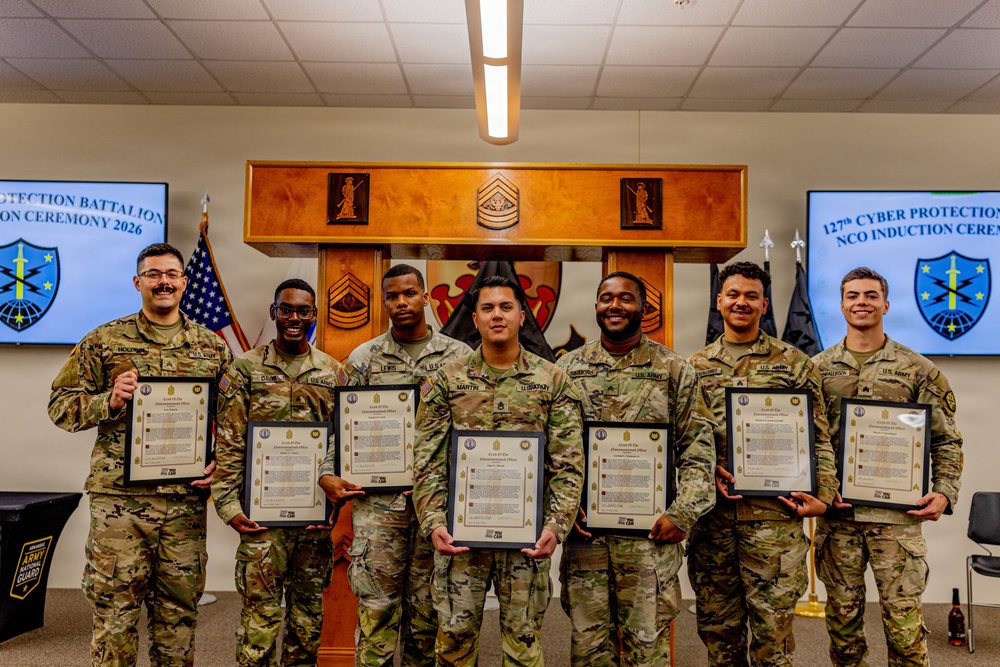 127th Cyber Protection Battalion Welcomes new NCOs