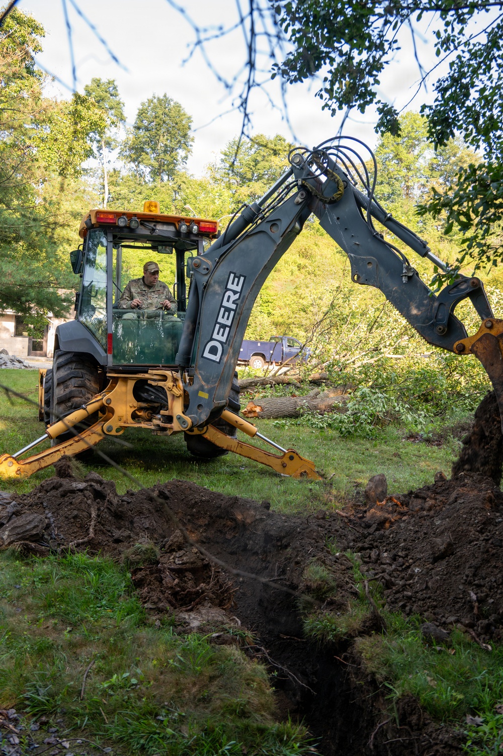 171st Civil Engineers Restore Underground Pipes