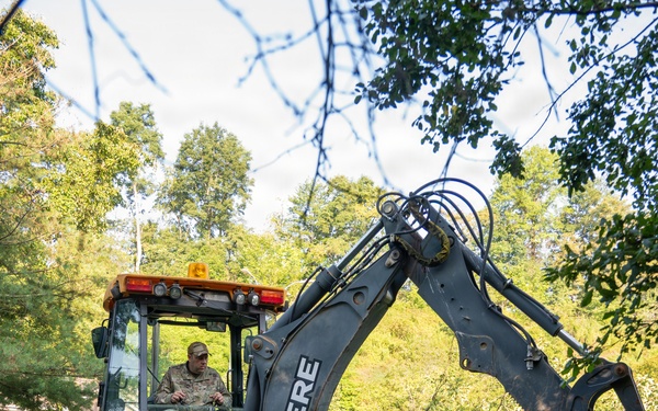 171st Civil Engineers Restore Underground Pipes