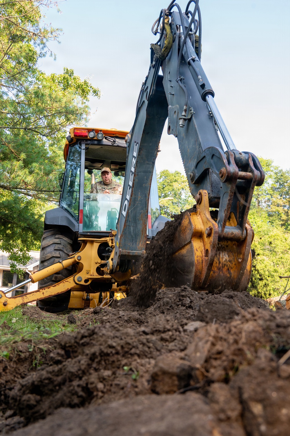 171st Civil Engineers Restore Underground Pipes
