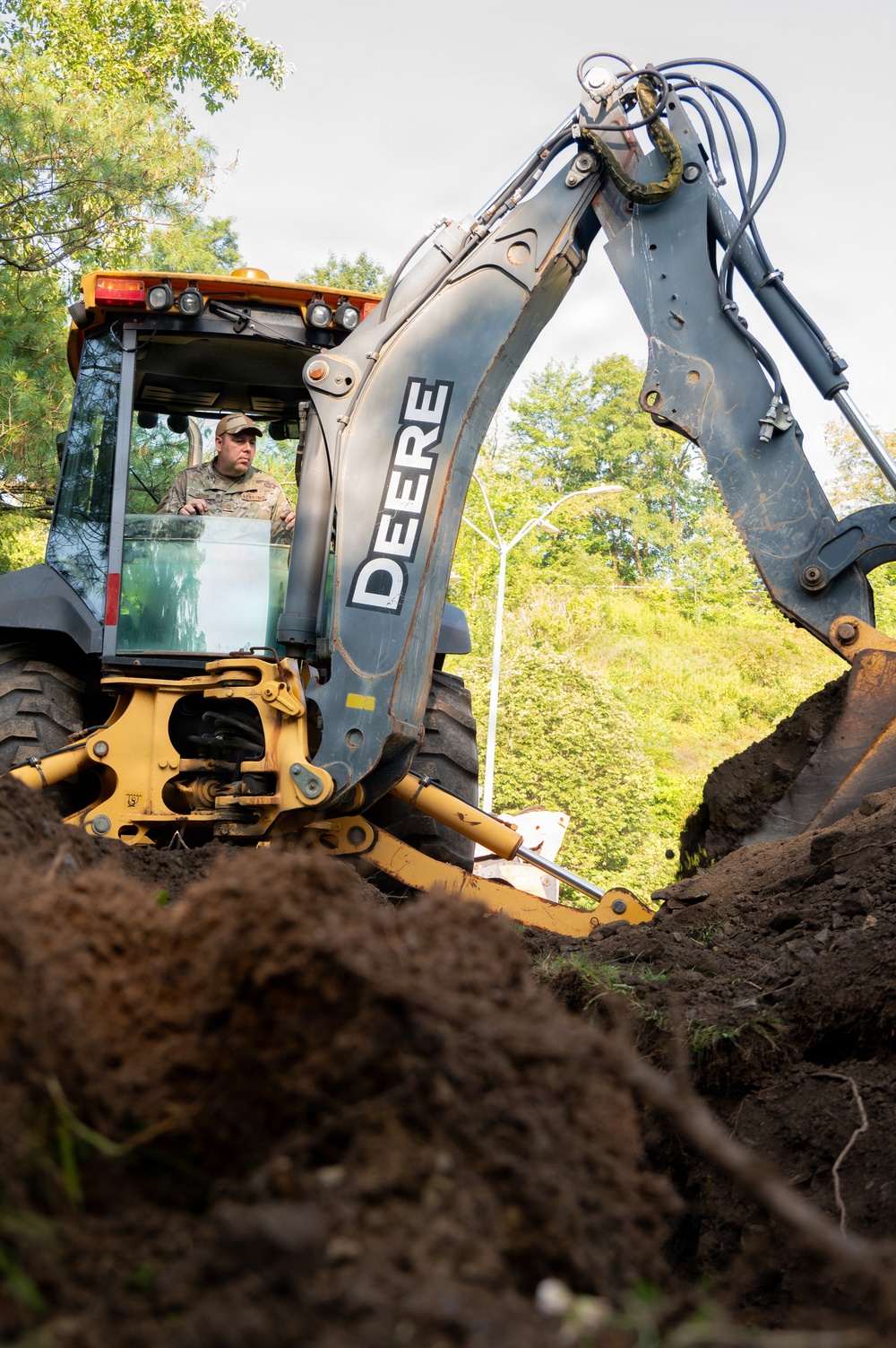 171st Civil Engineers Restore Underground Pipes