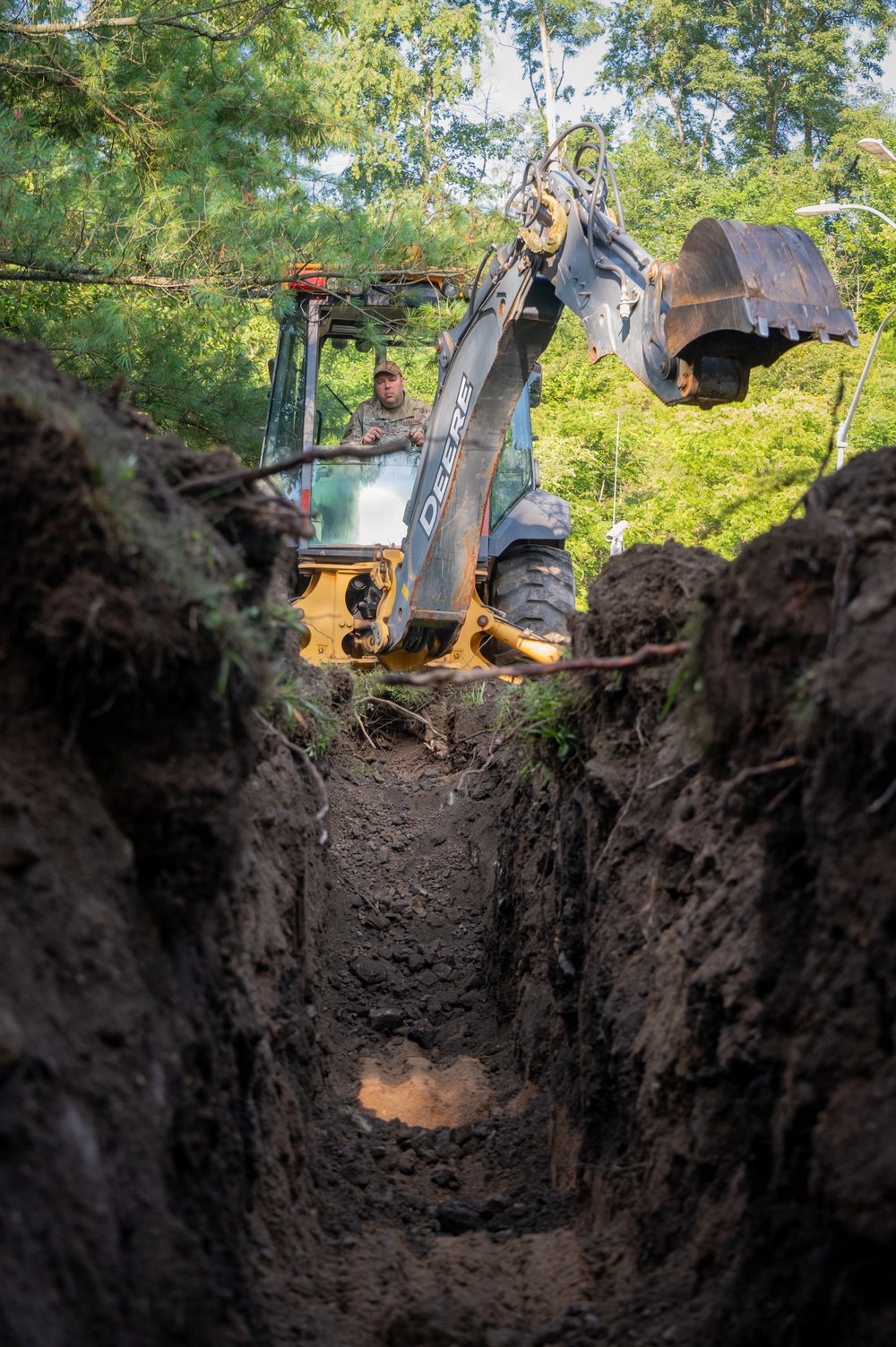 171st Civil Engineers Restore Underground Pipes