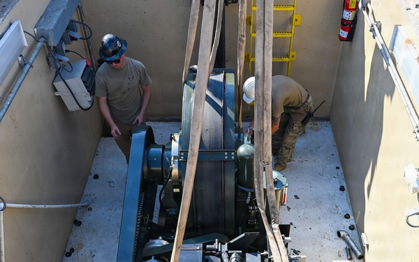 The 20th CES conducts a 10-year overhaul for aircraft arresting systems