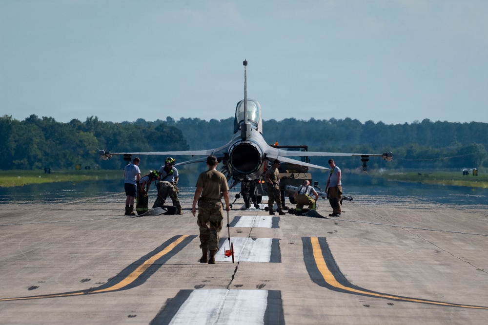 20th CES Conducts Aircraft Arresting Systems Overhaul