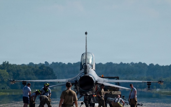 The 20th CES conducts a 10-year overhaul for aircraft arresting systems
