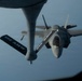 KC-135 refuels fighter aircraft in the CENTCOM area of responsibility