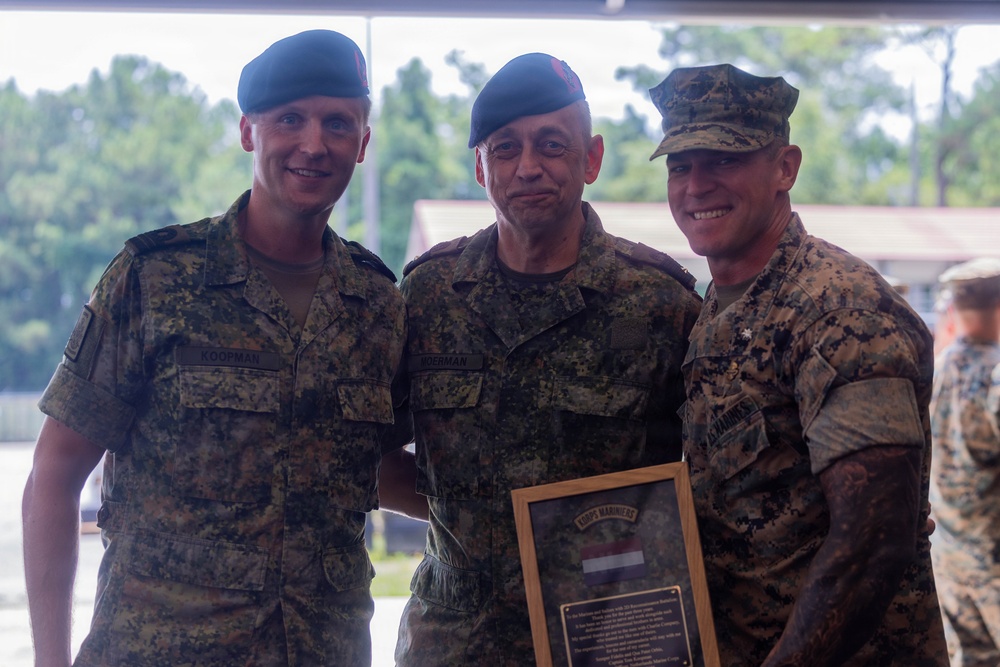 2nd Reconnaissance Battalion Hosts Dutch Marine Promotion Ceremony