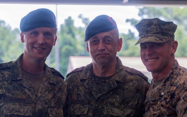 2nd Reconnaissance Battalion Hosts Dutch Marine Promotion Ceremony