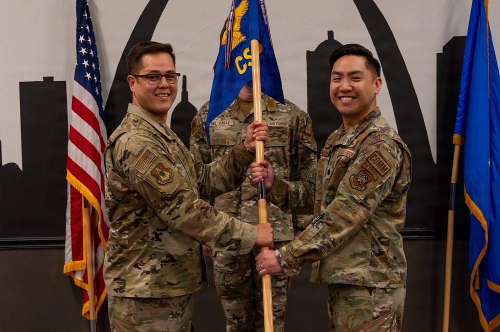 New Leader Assumes Command at the 375th Communications Squadron Assumption of Command Ceremony