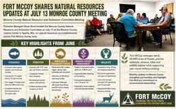 Fort McCoy shares natural resources accomplishments during July 2026 Monroe County committee meeting