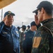 Peruvian vice admiral visits 15th MEU, Peruvian service members