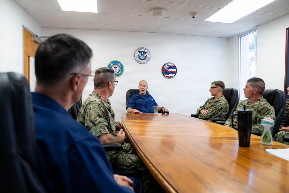 Chaplains and Chaplain Candidates Tour Coast Guard Air Station Barber's Point