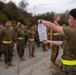 Marines with Alpha Co. and Corporals Course 4-26 Participate in Medal of Honor Trail Run