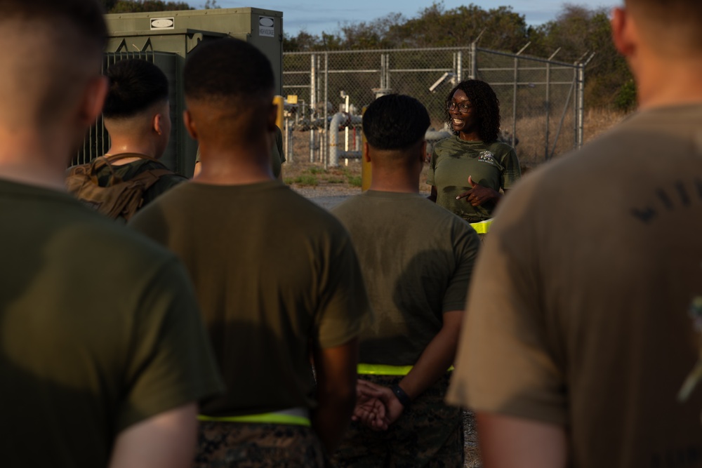 Marines with Alpha Co. and Corporals Course 4-26 Participate in Medal of Honor Trail Run