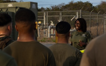 Marines with Alpha Co. and Corporals Course 4-26 Participate in Medal of Honor Trail Run