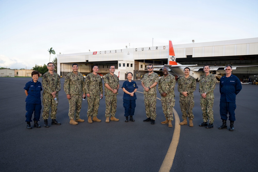 Chaplains and Chaplain Candidates Tour Coast Guard Air Station Barber's Point