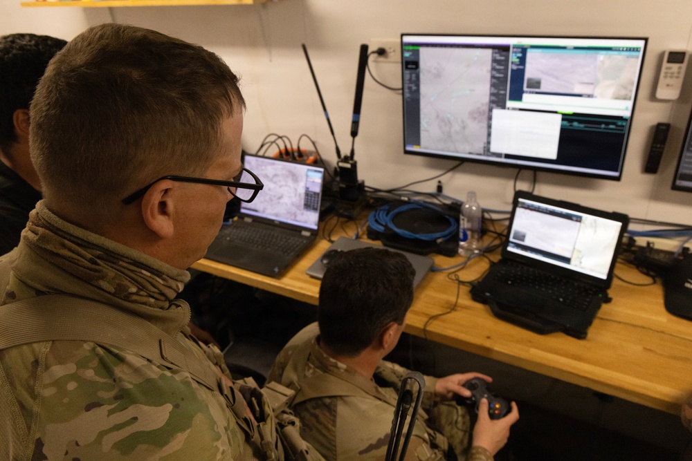 U.S. Army Soldiers test K1000 drone during Project Convergence Capstone 6(PC-C6)