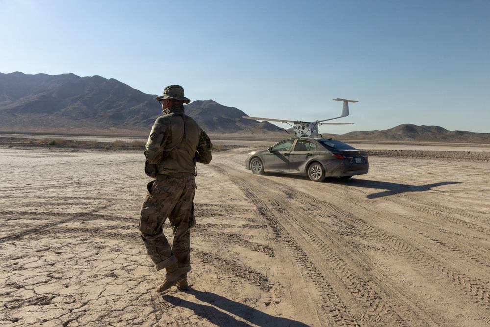 U.S. Army Soldiers test K1000 drone during Project Convergence Capstone 6(PC-C6)