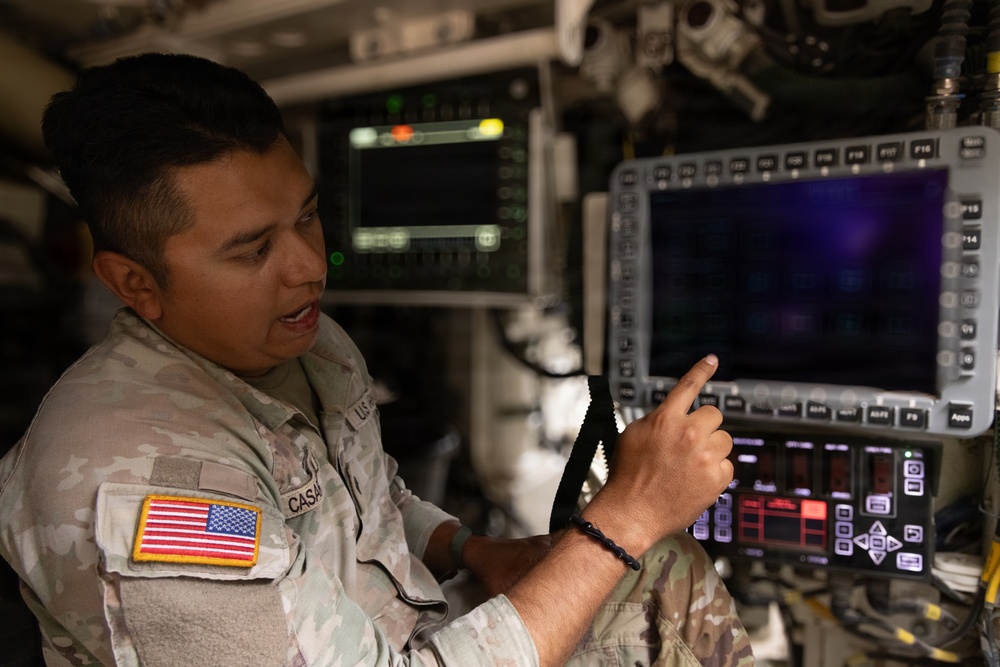 U.S. Soldiers test equipment during Project Convergence - Capstone 6
