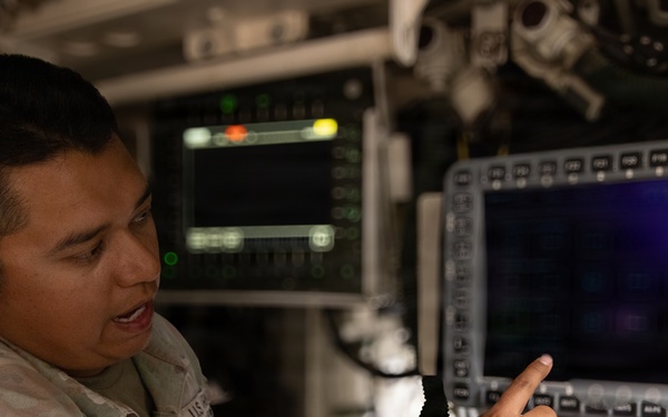 U.S. Soldiers test equipment during Project Convergence - Capstone 6